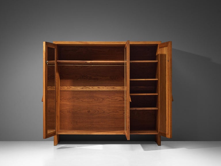 Rare Pierre Chapo 'Goya' Highboard in Solid Elm