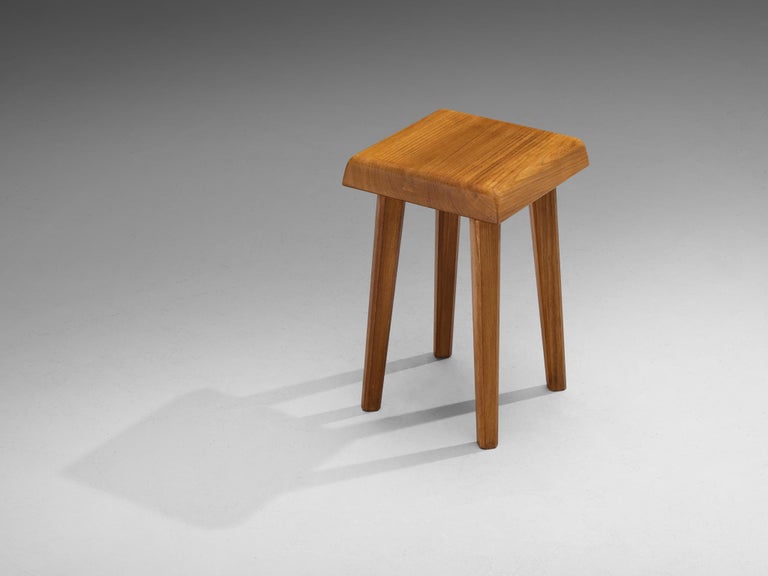 Pierre Chapo 'S01' Stools in Solid Elm