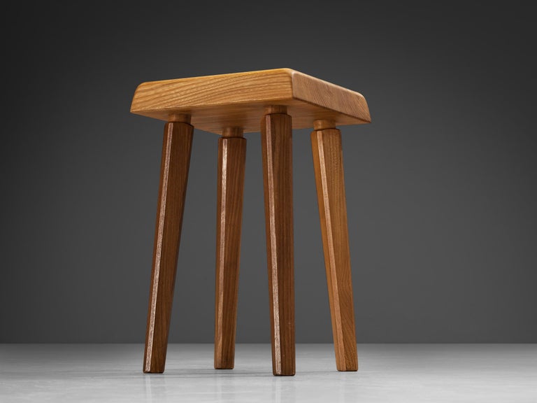 Pierre Chapo 'S01' Stools in Solid Elm