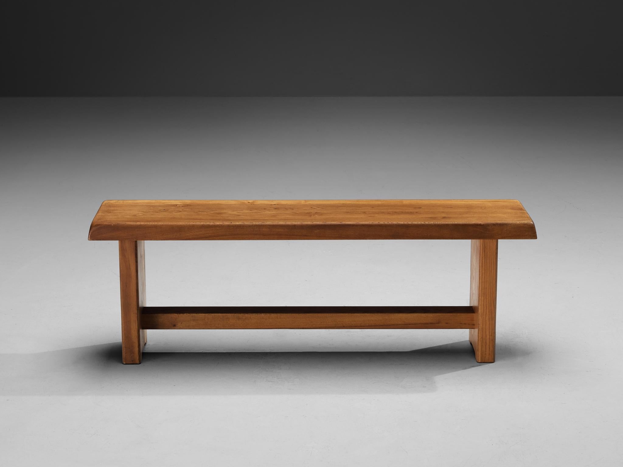 Early Pierre Chapo Bench in Solid Elm