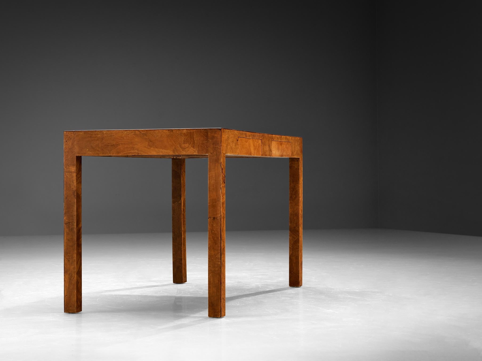 Writing Desk with Marquetry Top in Walnut