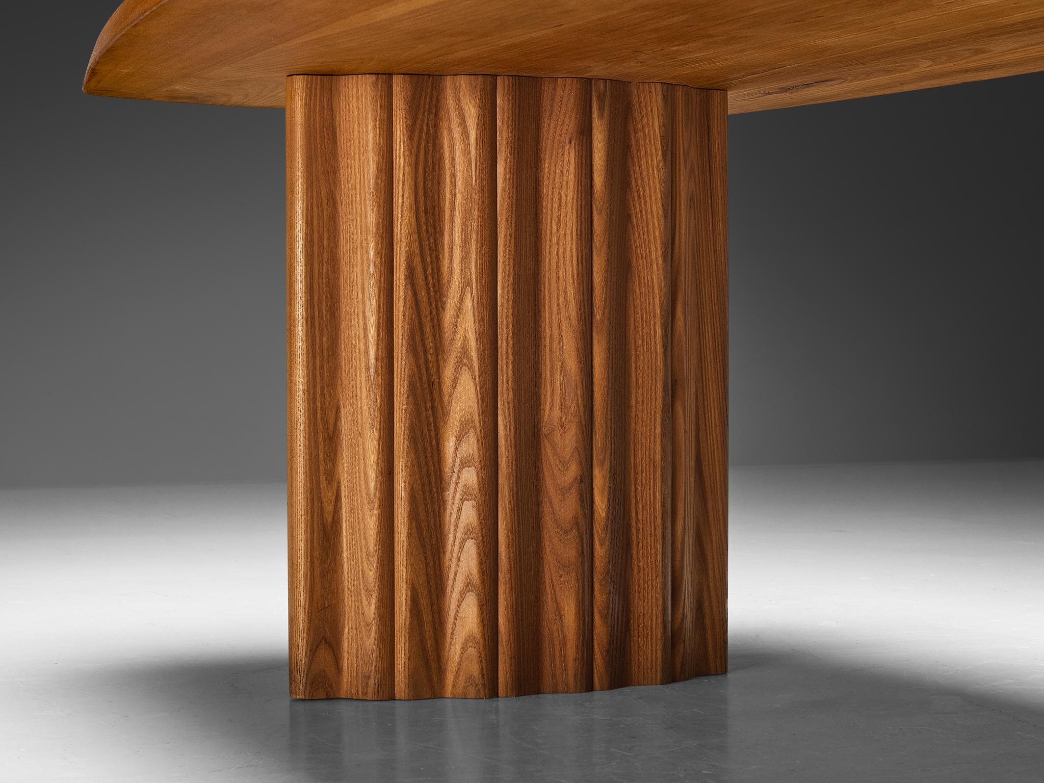 French Seltz Dining Table in Solid Elm