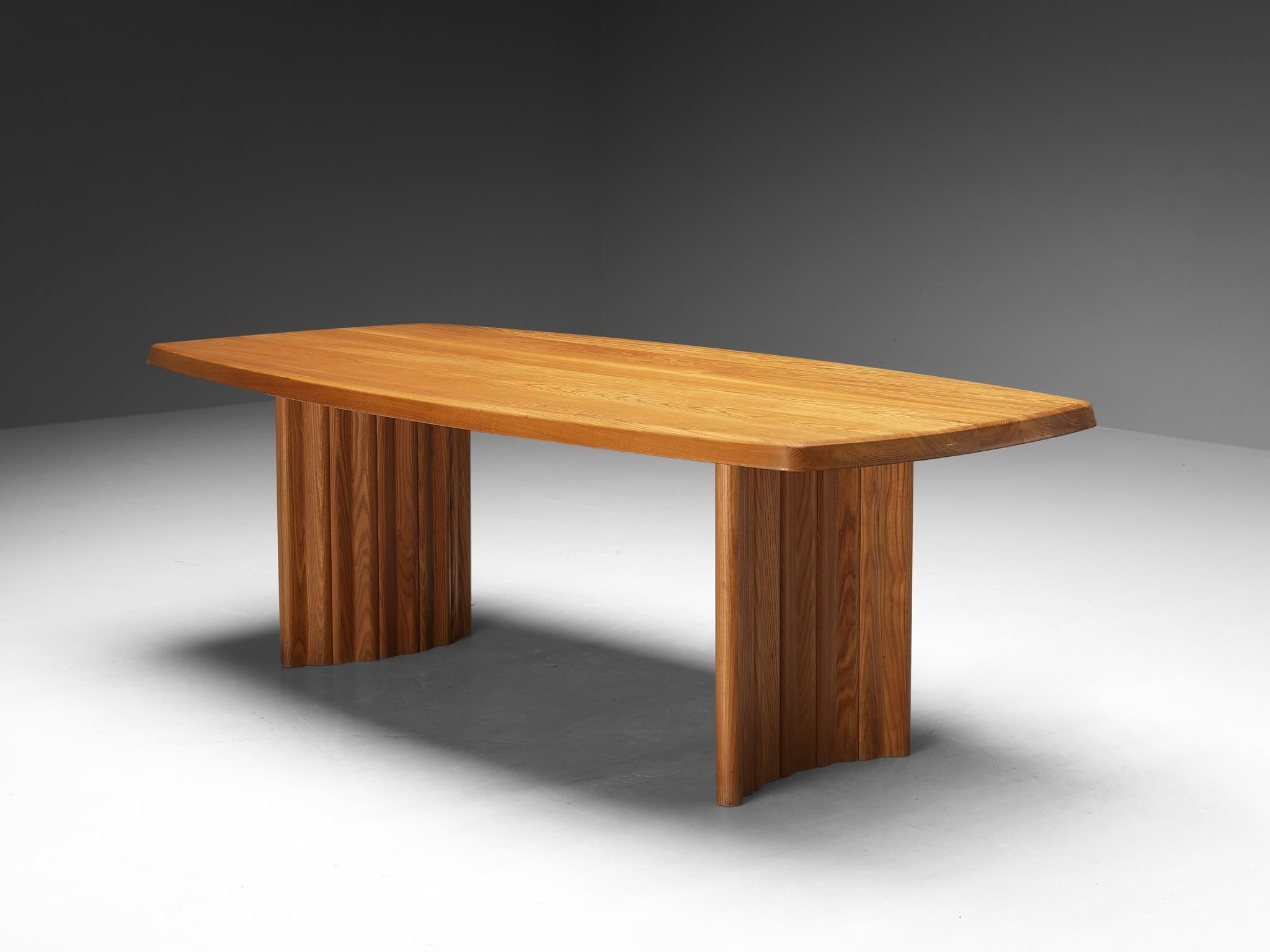 French Seltz Dining Table in Solid Elm