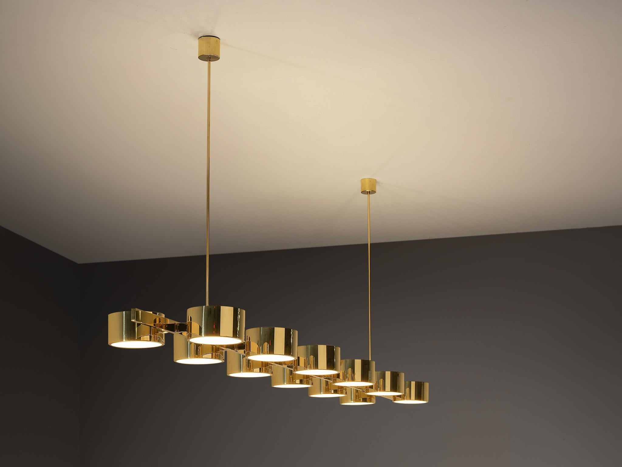 Hans-Agne Jakobsson 'T 261/12' Chandelier in Brass