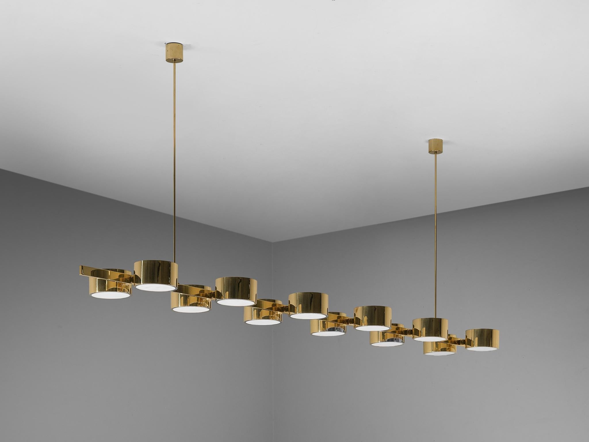 Hans-Agne Jakobsson 'T 261/12' Chandelier in Brass