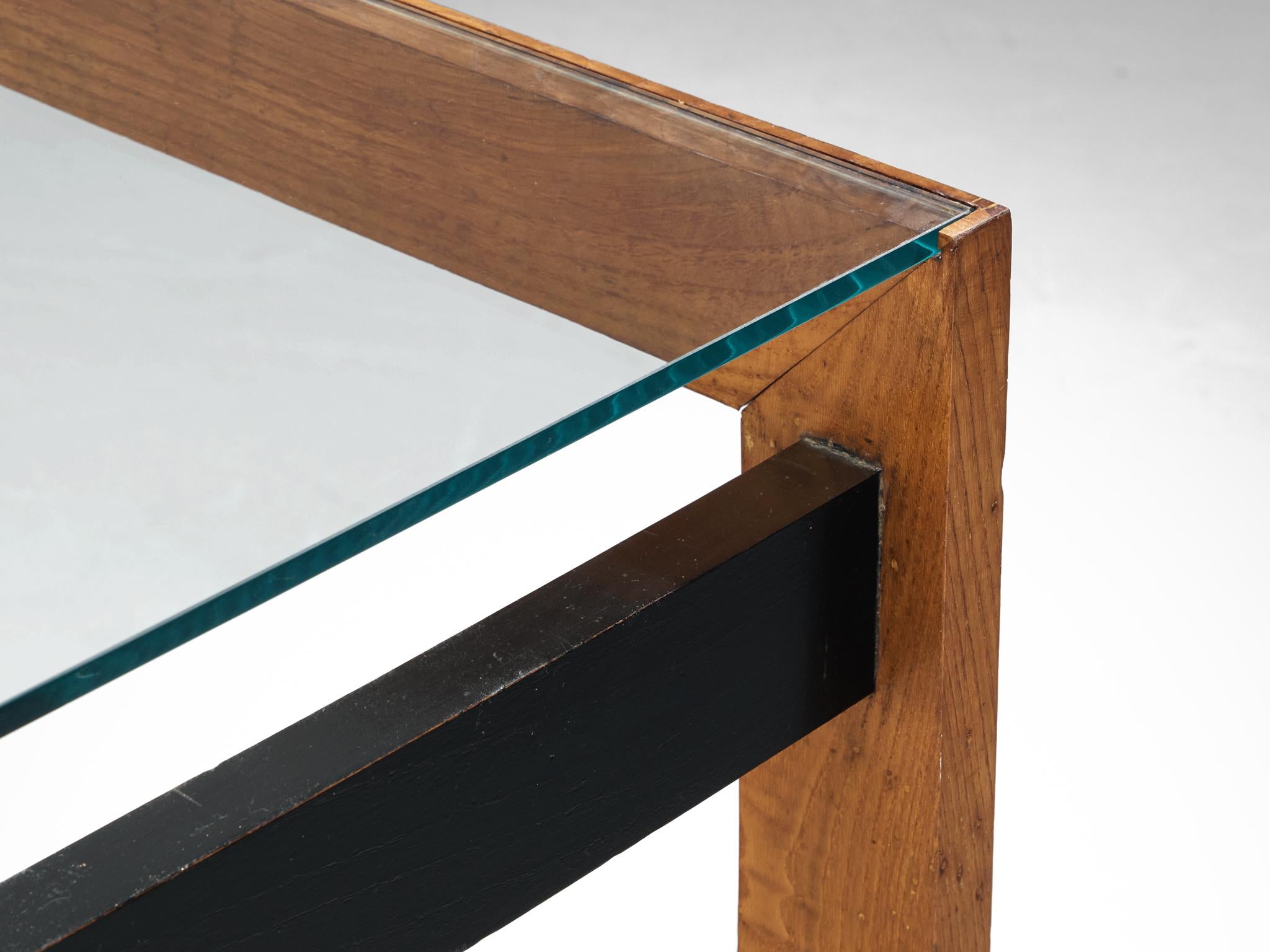 Rare Mario Ravegnani Morosini Table in Ash and Glass