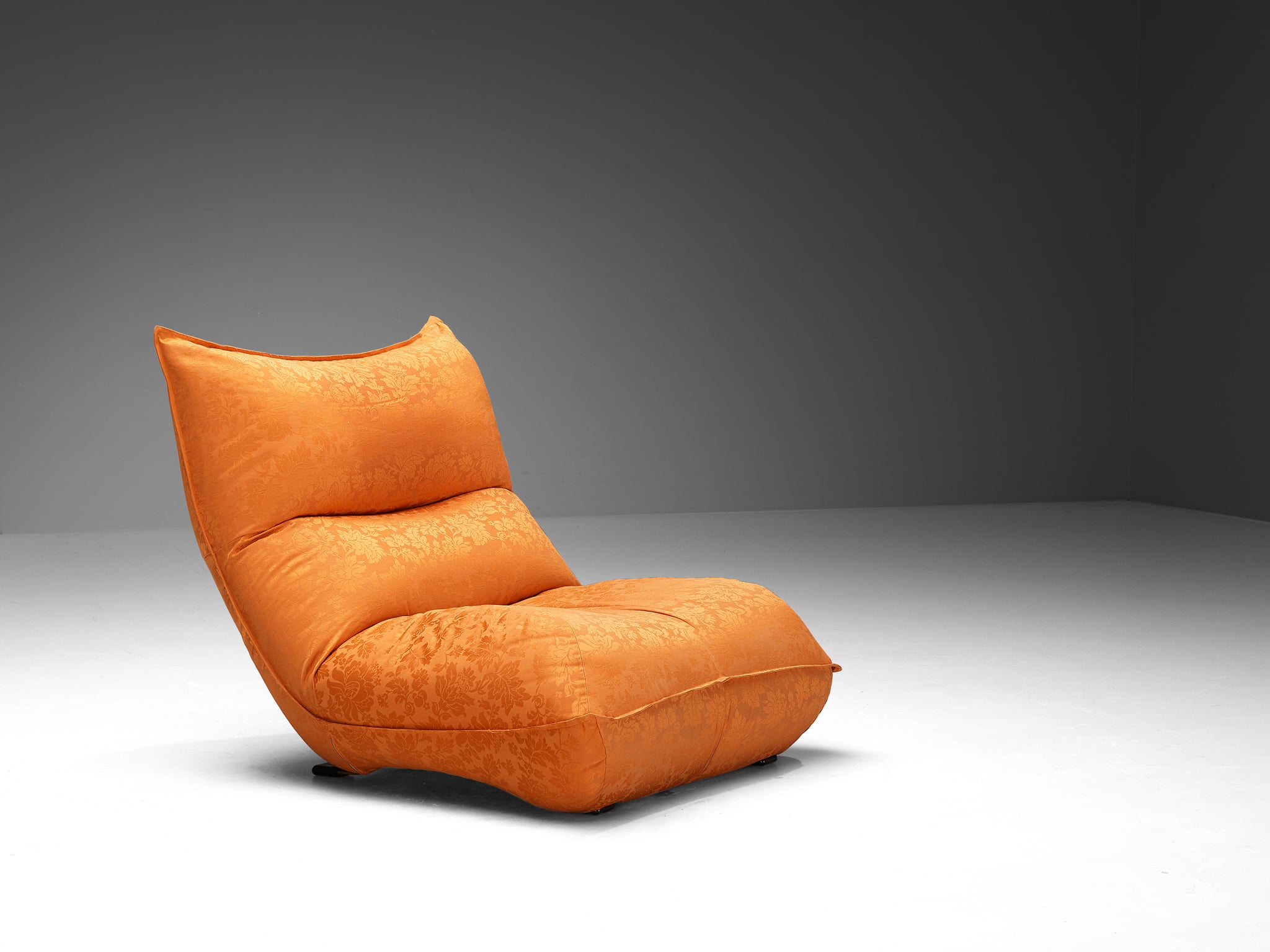 Vittorio Varo for Plan 'Zinzolo' Lounge Chairs in Orange Upholstery