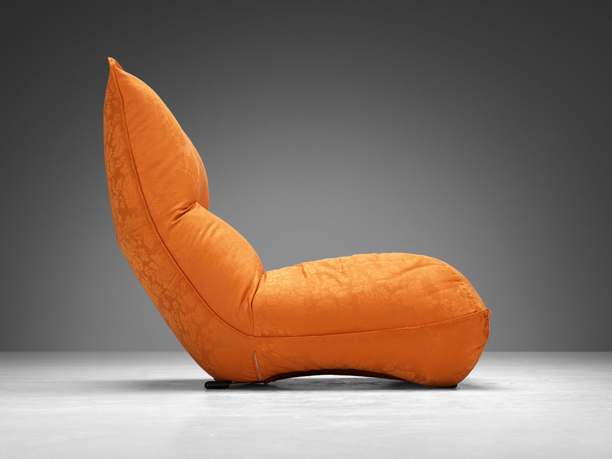 Vittorio Varo for Plan 'Zinzolo' Lounge Chairs in Orange Upholstery