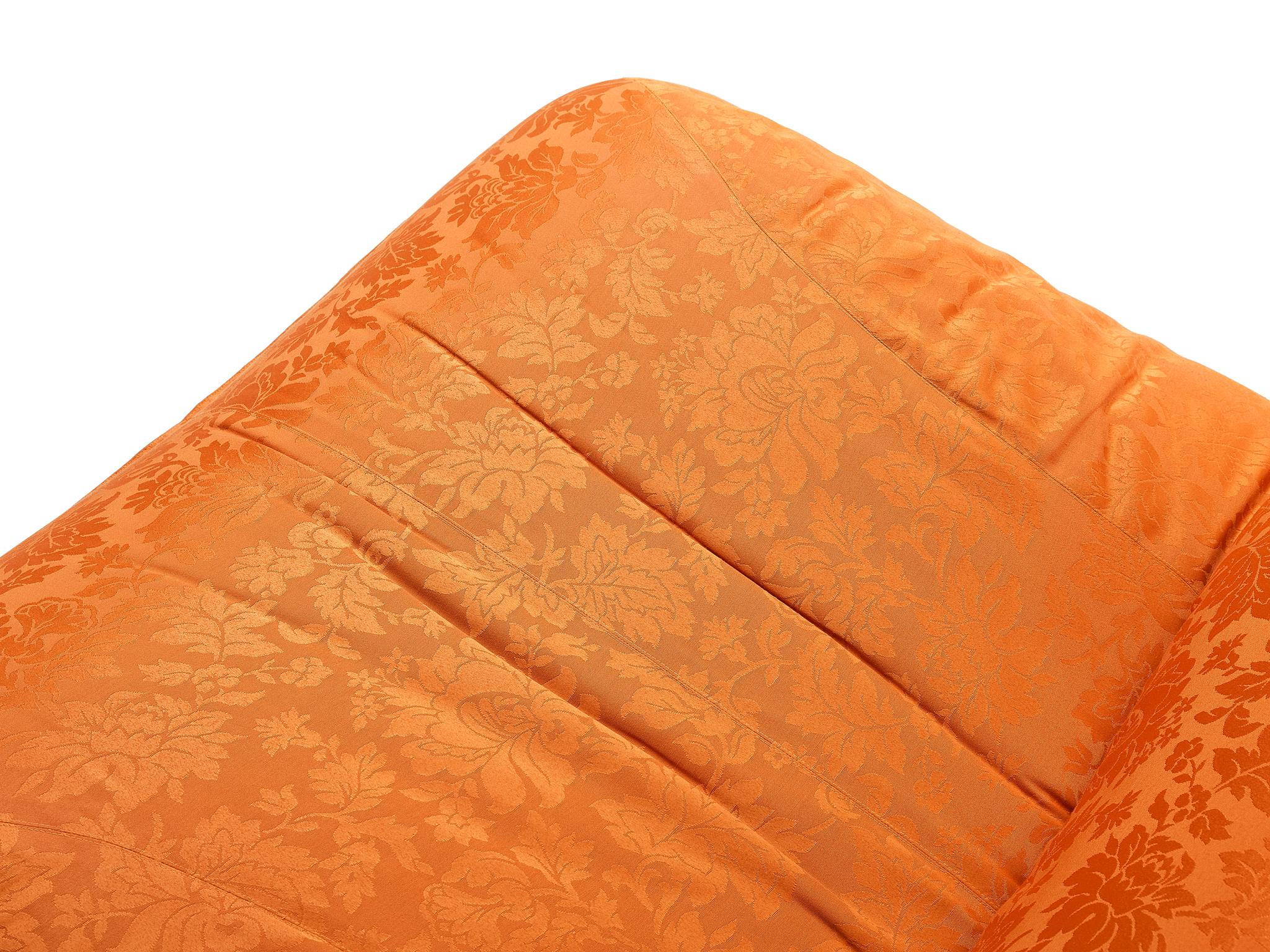 Vittorio Varo for Plan 'Zinzolo' Lounge Chair in Orange Upholstery