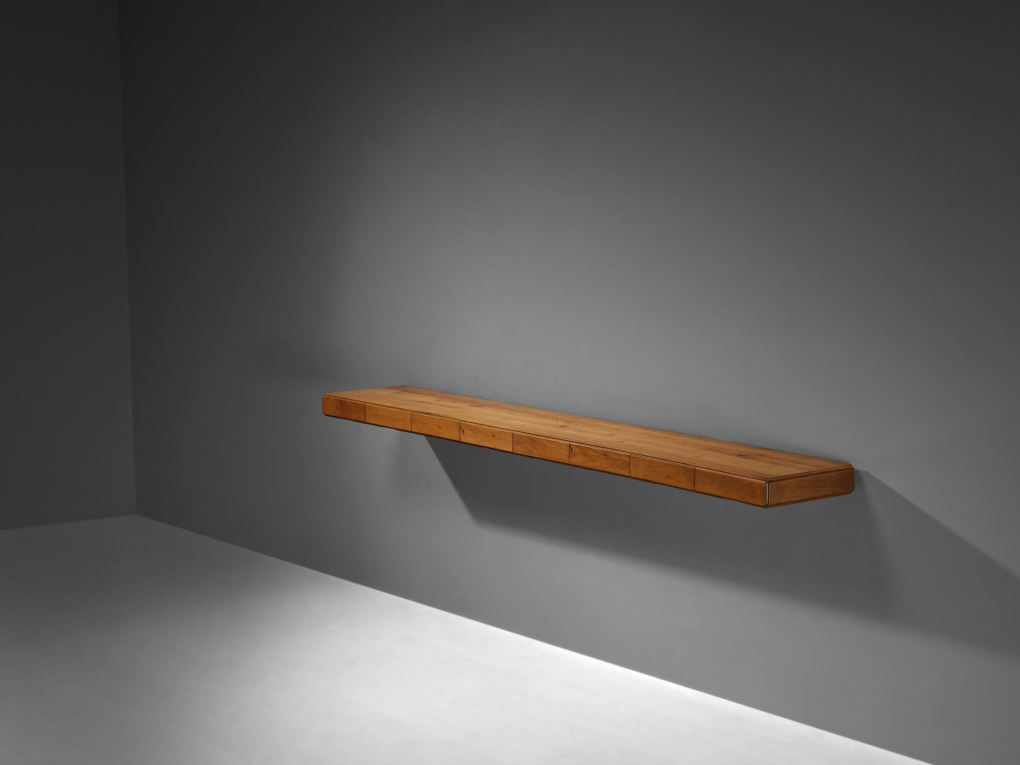 Afra & Tobia Scarpa for Stildomus 'Torcello' Wall Console in Walnut