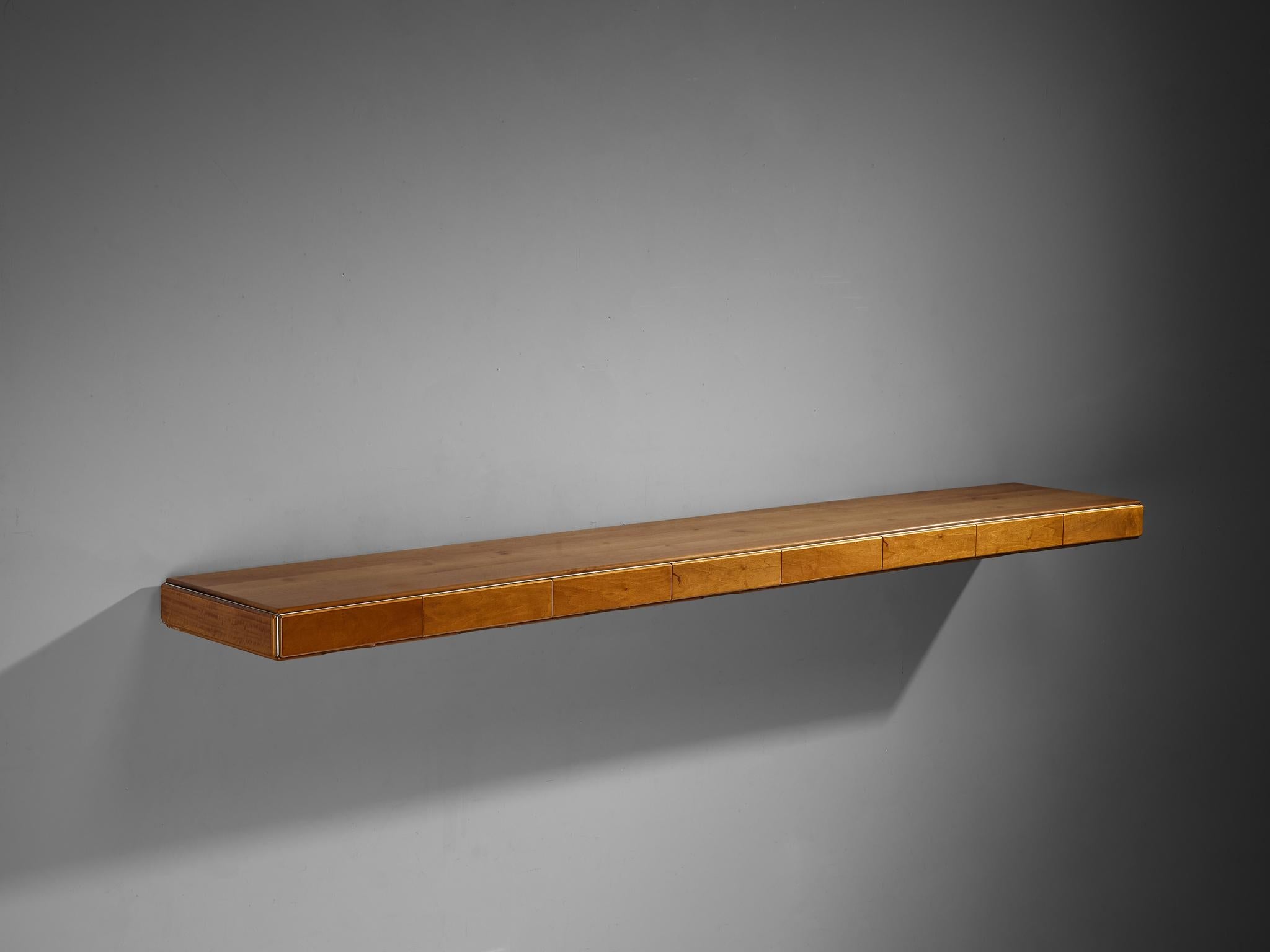 Afra & Tobia Scarpa for Stildomus 'Torcello' Wall Console in Walnut