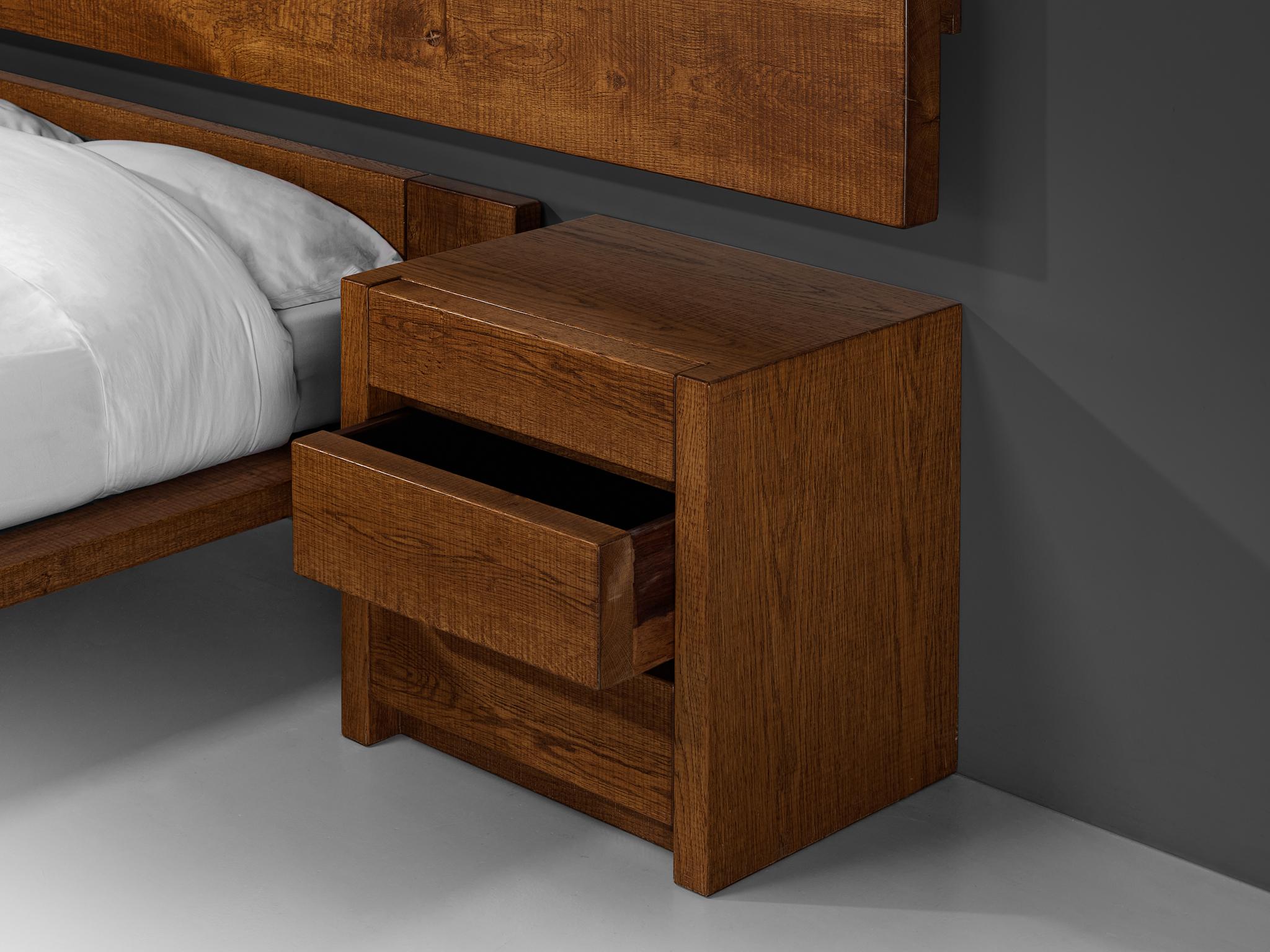 Giuseppe Rivadossi for Officina Rivadossi Bedroom Set in Oak