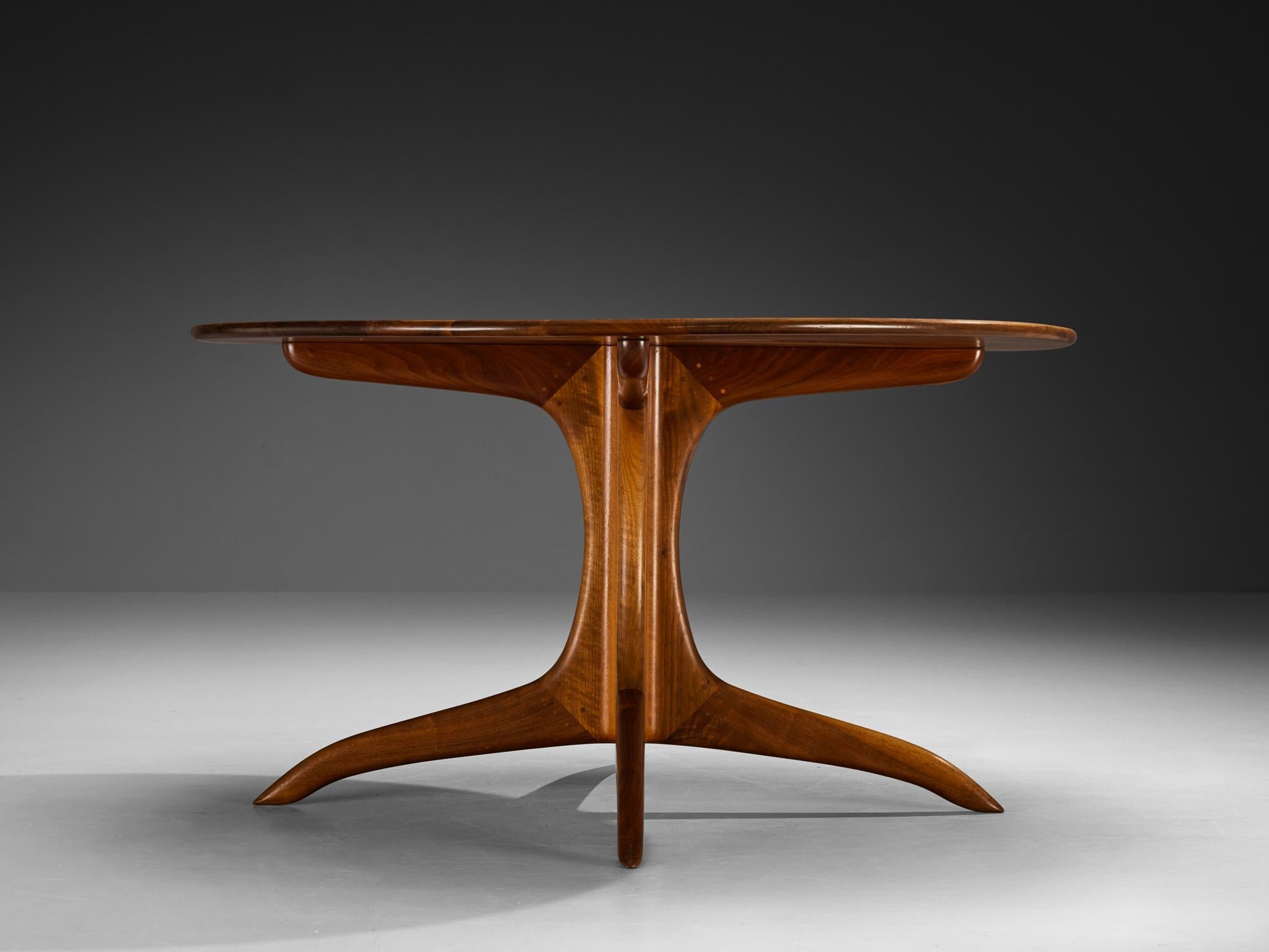 Sam Maloof Dining Table in Walnut