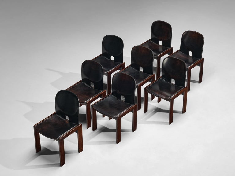 Afra & Tobia Scarpa Set of Eight '121' Dining Chairs