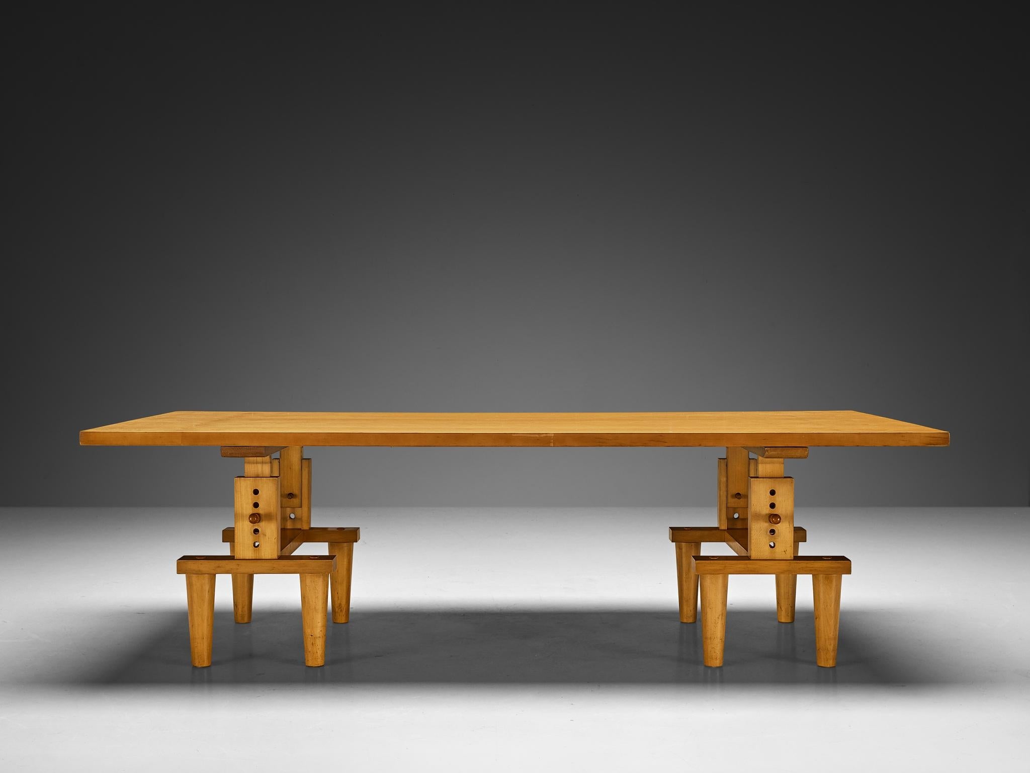 Achille Pier Giacomo Castiglioni for Zanotta Bramante Table in Maple