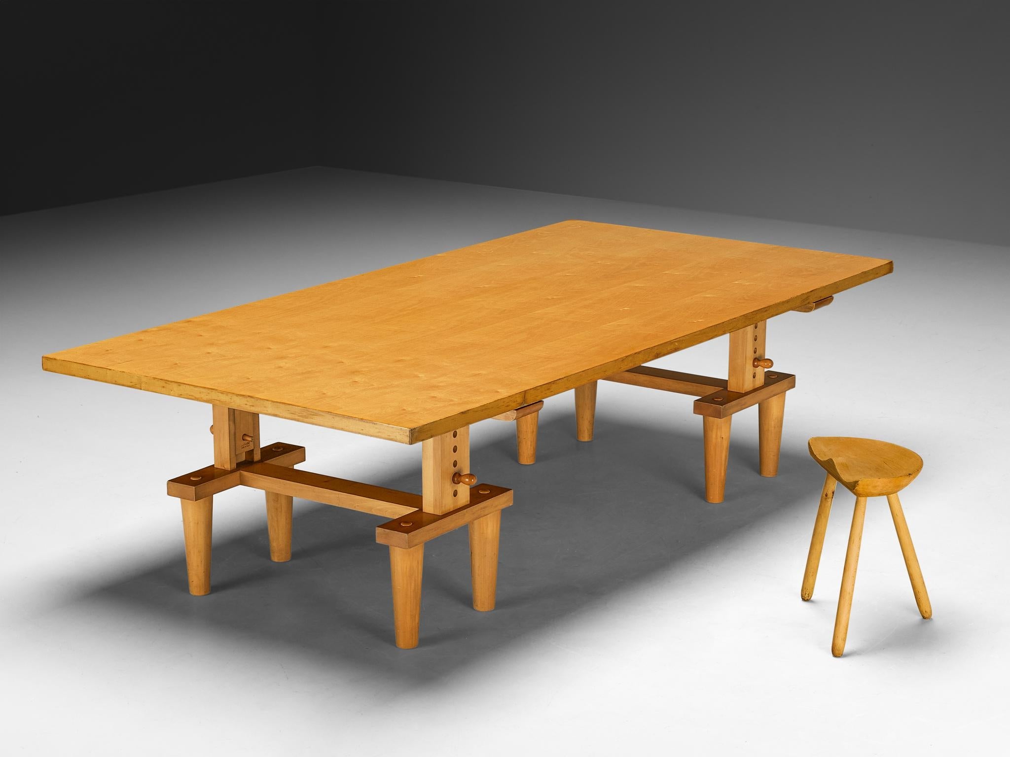 Achille & Pier Giacomo Castiglioni for Zanotta 'Bramante' Table in Maple