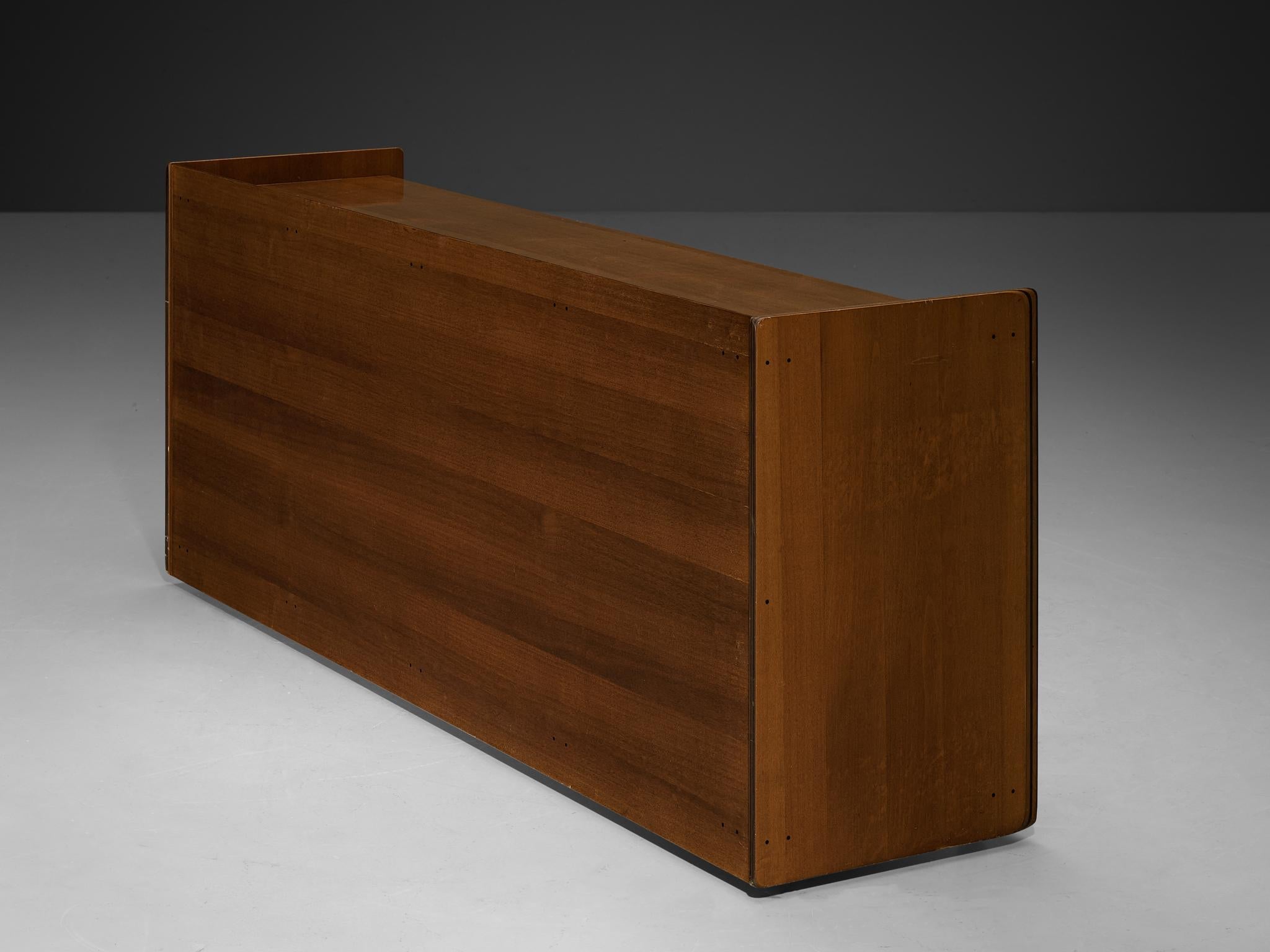 Afra & Tobia Scarpa for Maxalto 'Artona' Chest of Drawers in Walnut Leather