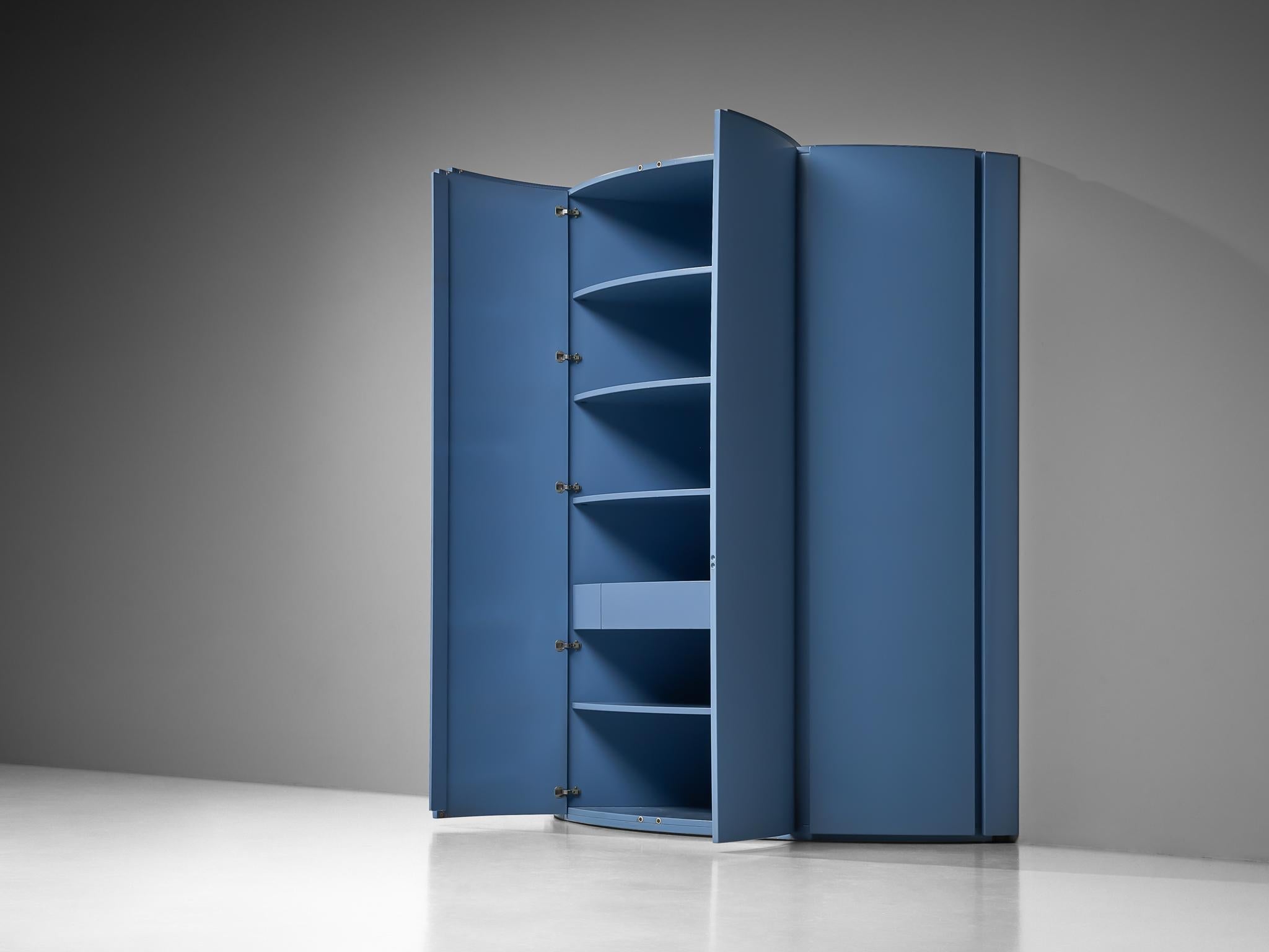 Ambrogio Tresoldi e Alberto Salvati Wardrobe Cabinet in Purple Blue Wood