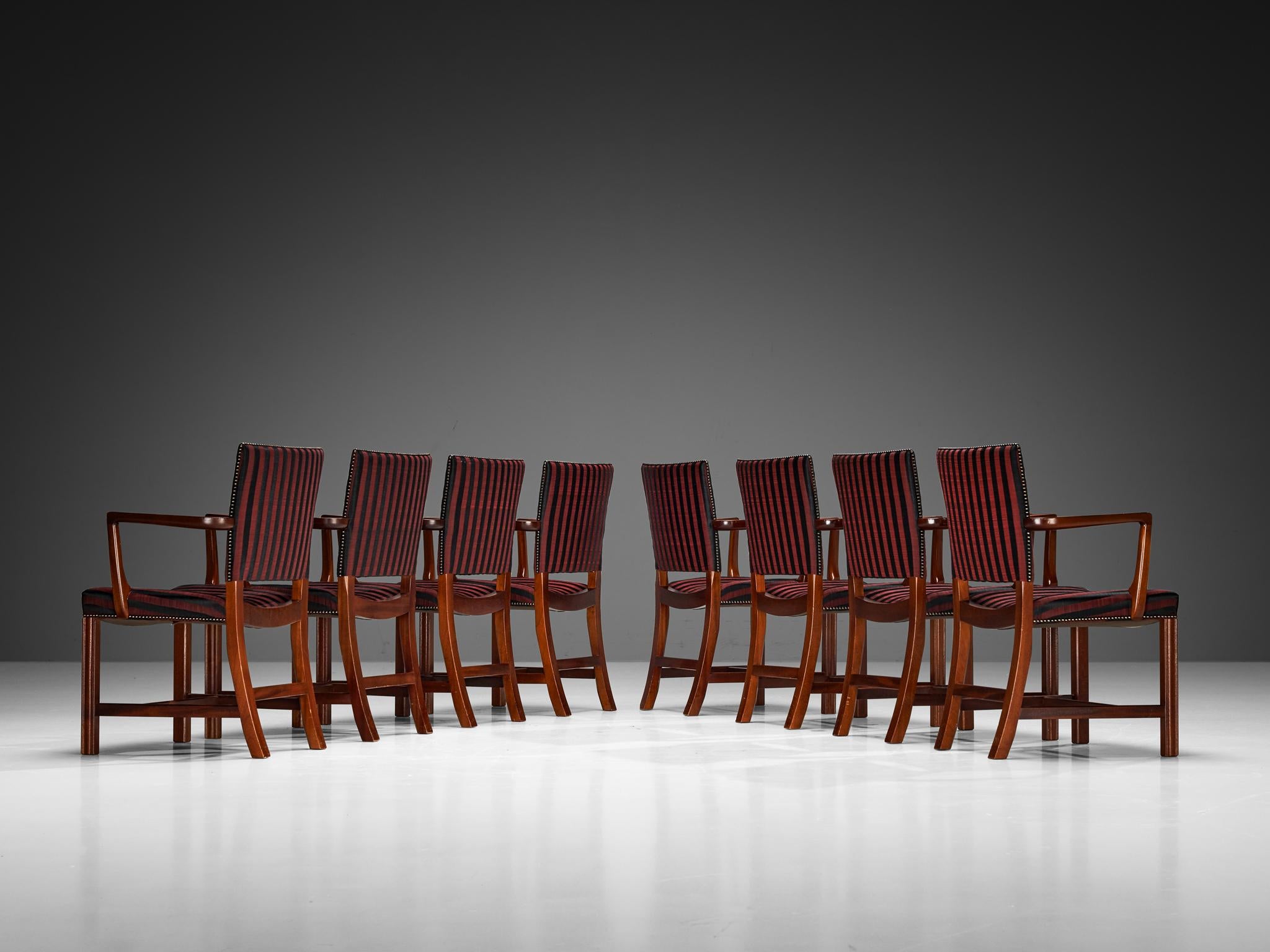 Kaare Klint for Rud. Rasmussens Snedkerier Set of Eight 3758A Dining Chairs