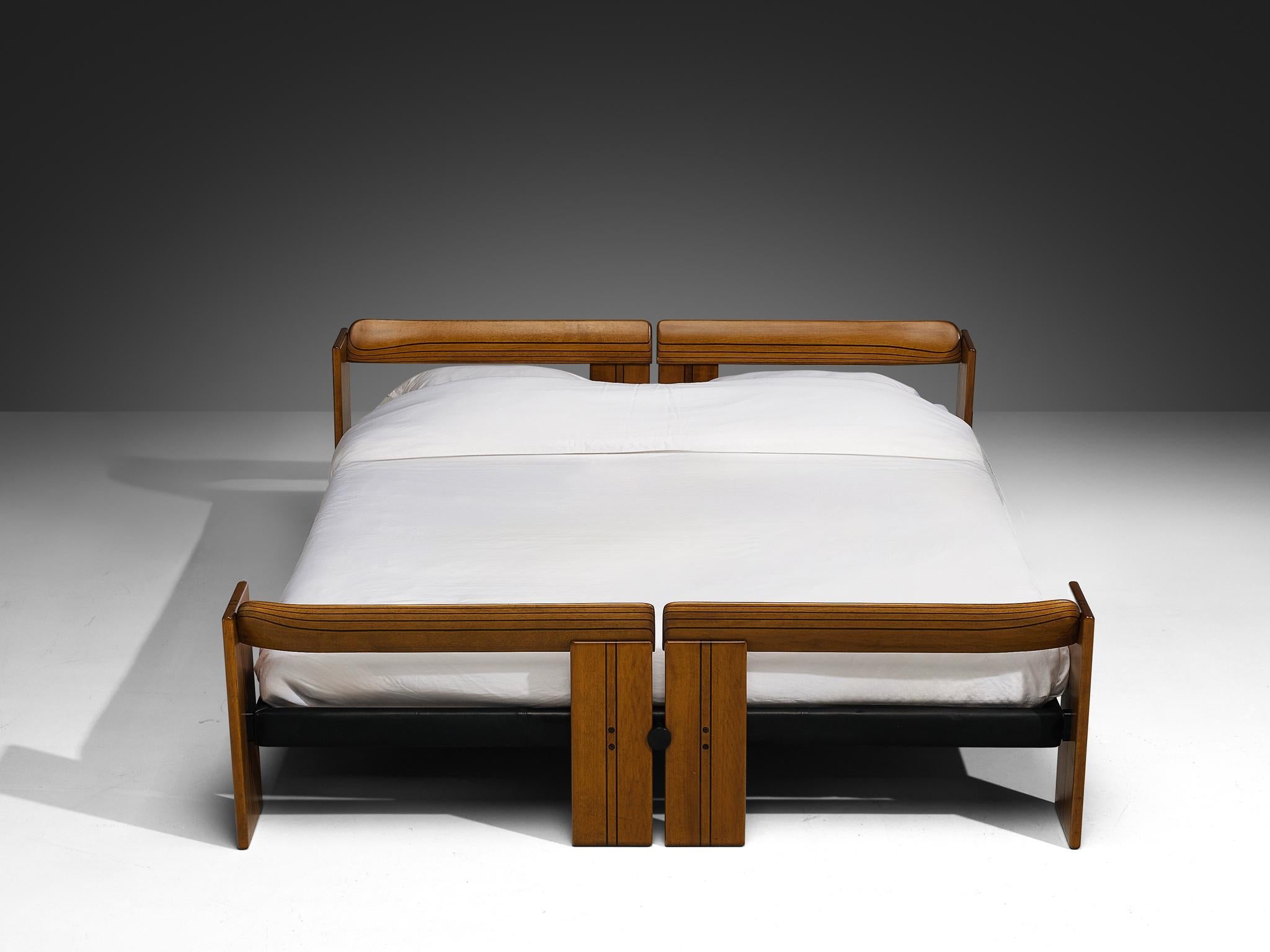Afra & Tobia Scarpa for Maxalto 'Artona' Double Bed in Walnut