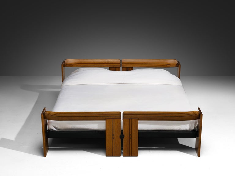 Afra & Tobia Scarpa for Maxalto 'Artona' King Bed in Walnut