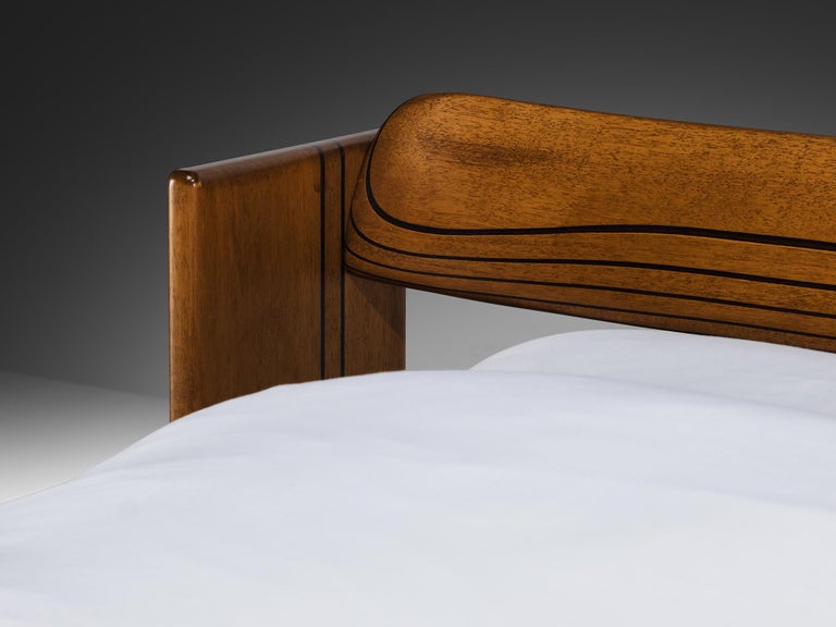 Afra & Tobia Scarpa for Maxalto 'Artona' King Bed in Walnut