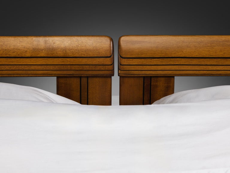 Afra & Tobia Scarpa for Maxalto 'Artona' King Bed in Walnut