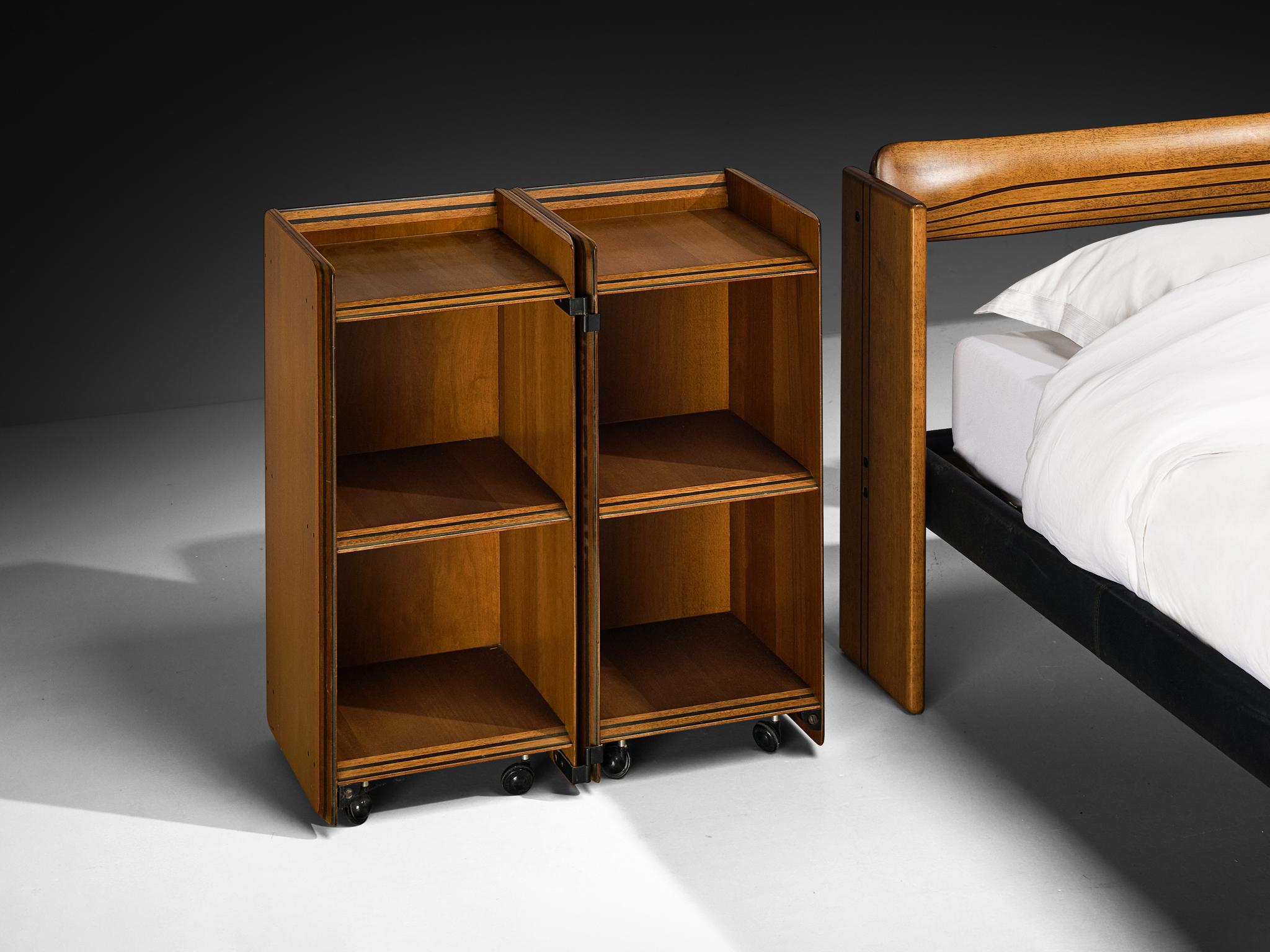 Afra & Tobia Scarpa for Maxalto Artona King Bed with Nightstands