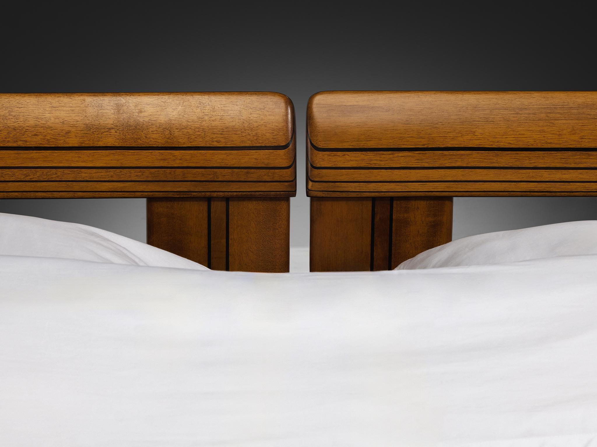 Afra & Tobia Scarpa for Maxalto Artona King Bed with Nightstands