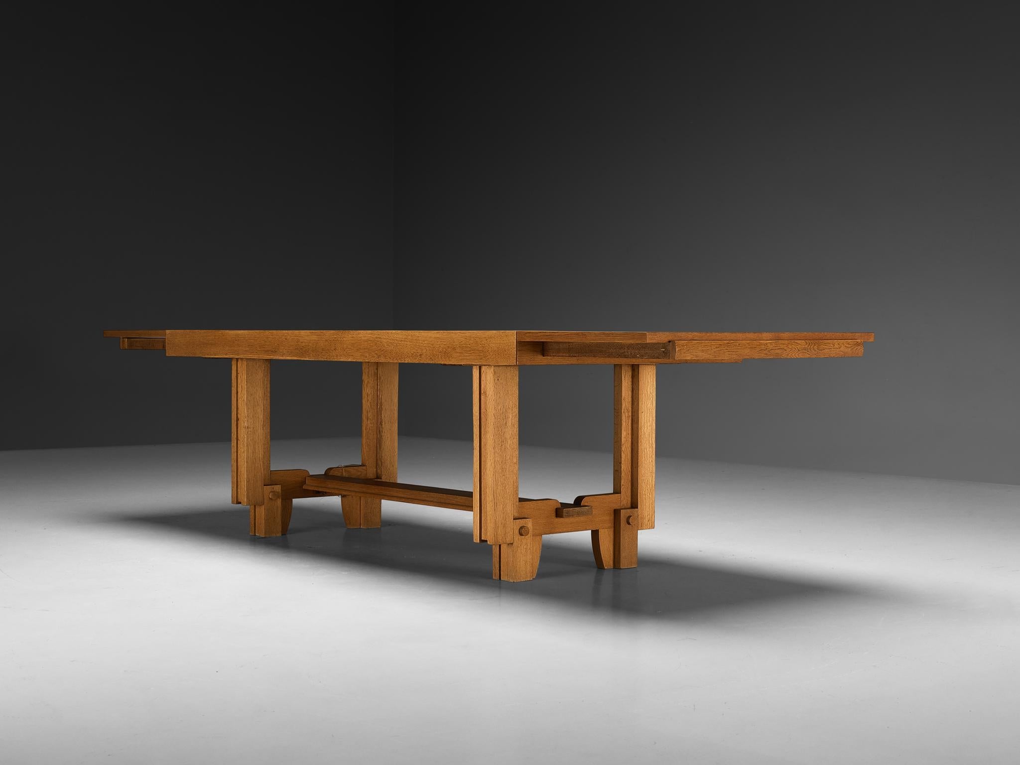 Robert Guillerme Dining Table in Oak