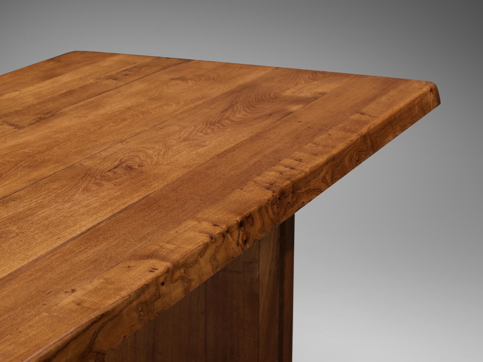 Early Pierre Chapo 'T14C' Table in Solid Elm