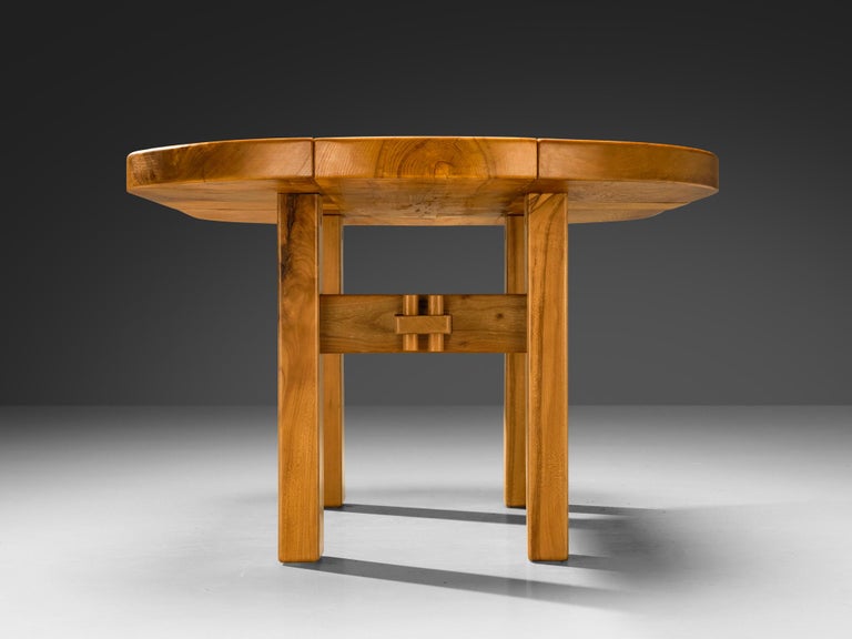 Maison Regain Oval Dining Table in Solid Elm