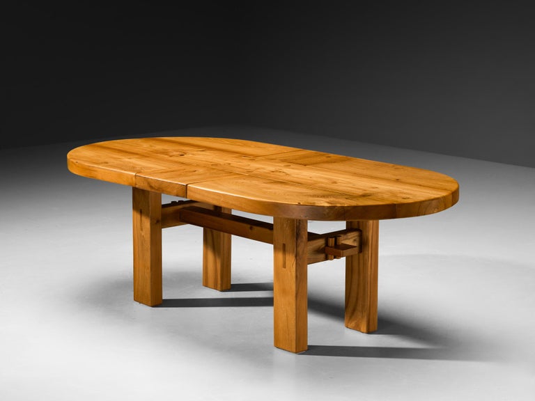 Maison Regain Oval Dining Table in Solid Elm