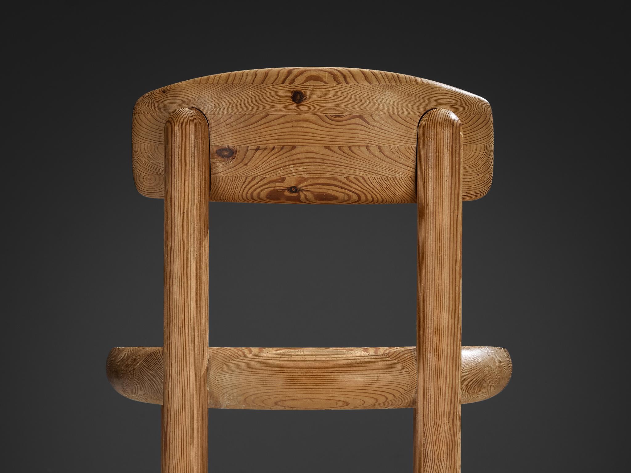 Rainer Daumiller Pair of Dining Chairs in Solid Pine