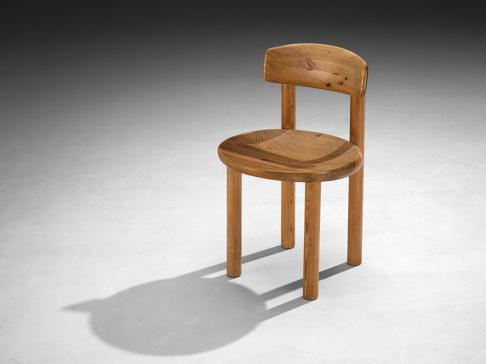 Rainer Daumiller Pair of Dining Chairs in Solid Pine