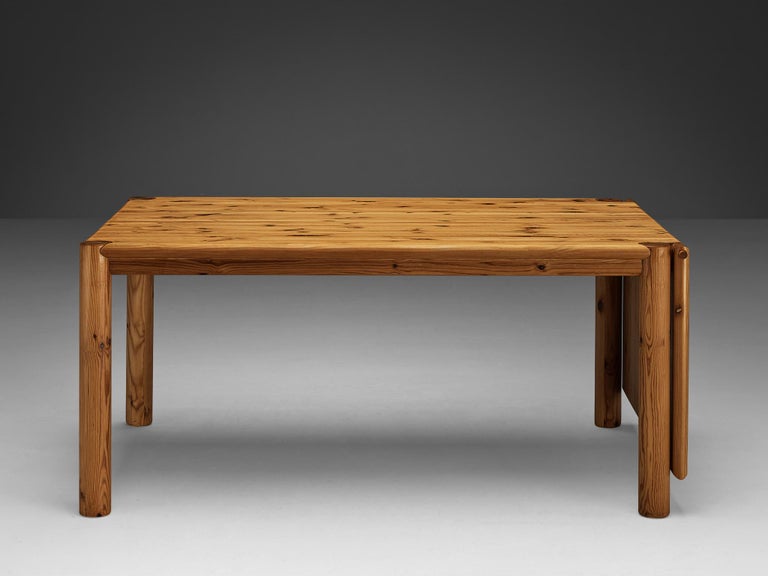 Rainer Daumiller Extendable Drop-Leaf Dining Table in Solid Pine