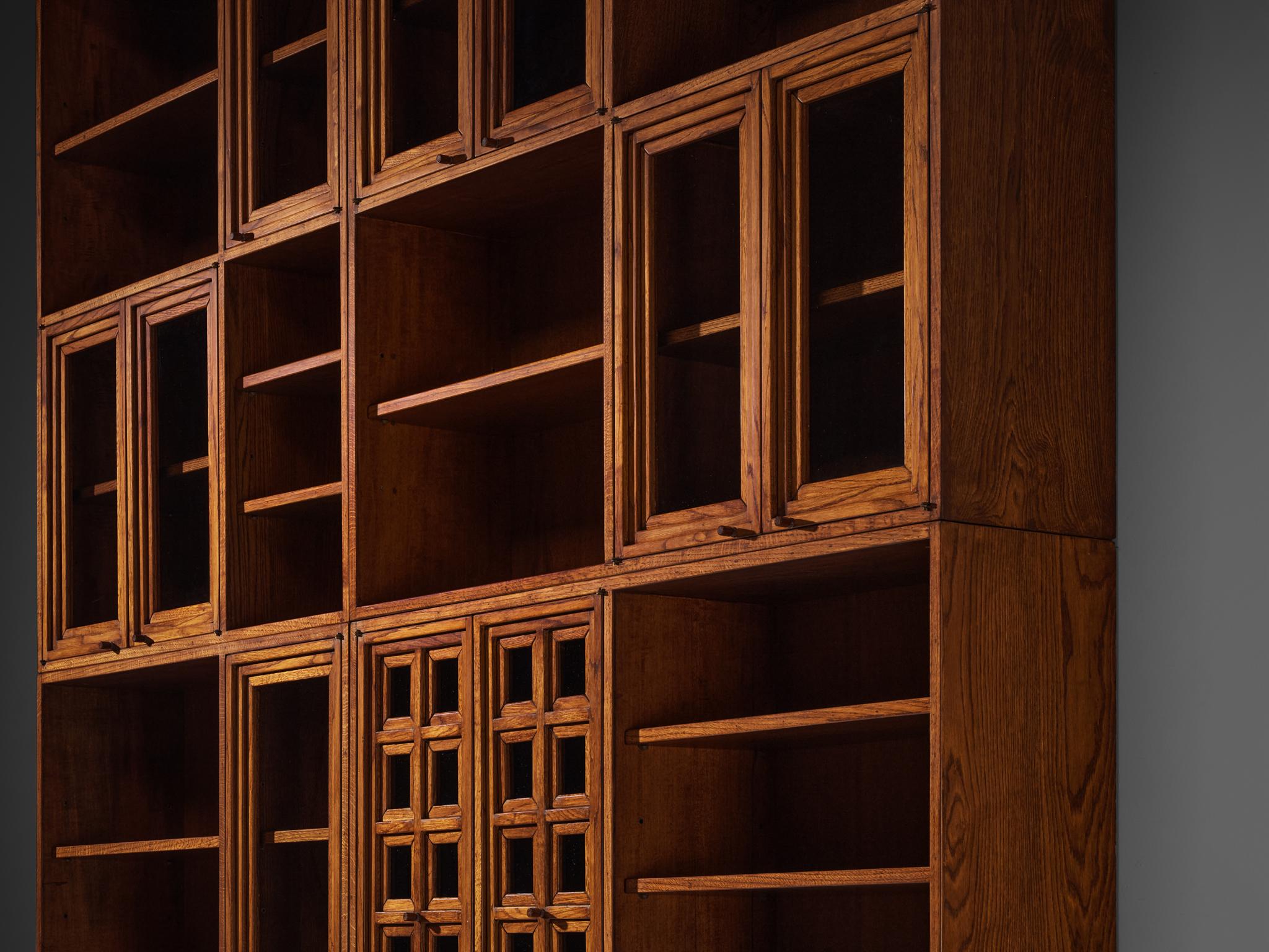 Giuseppe Rivadossi Library or Wall Unit in Oak