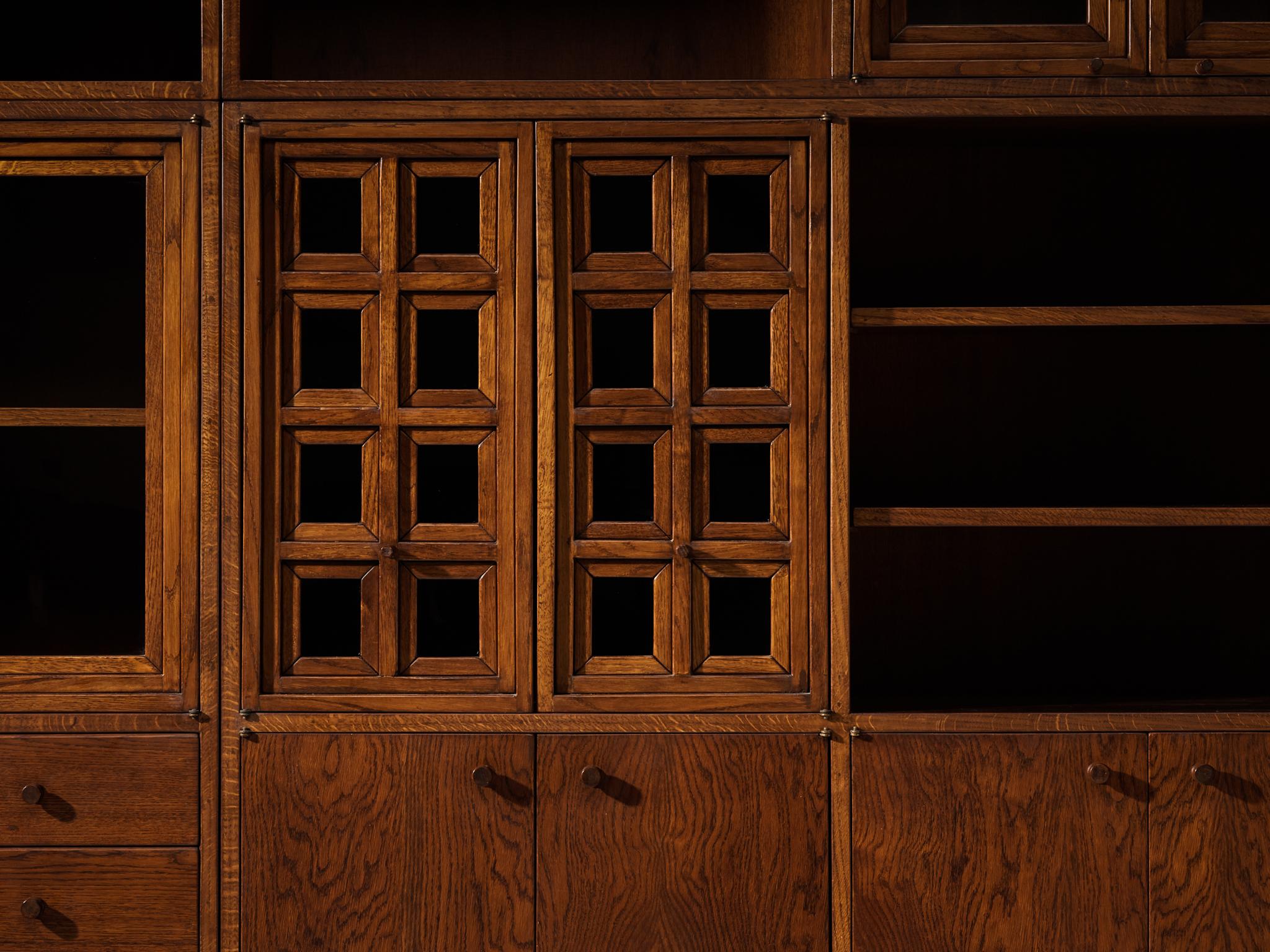 Giuseppe Rivadossi Library or Wall Unit in Oak