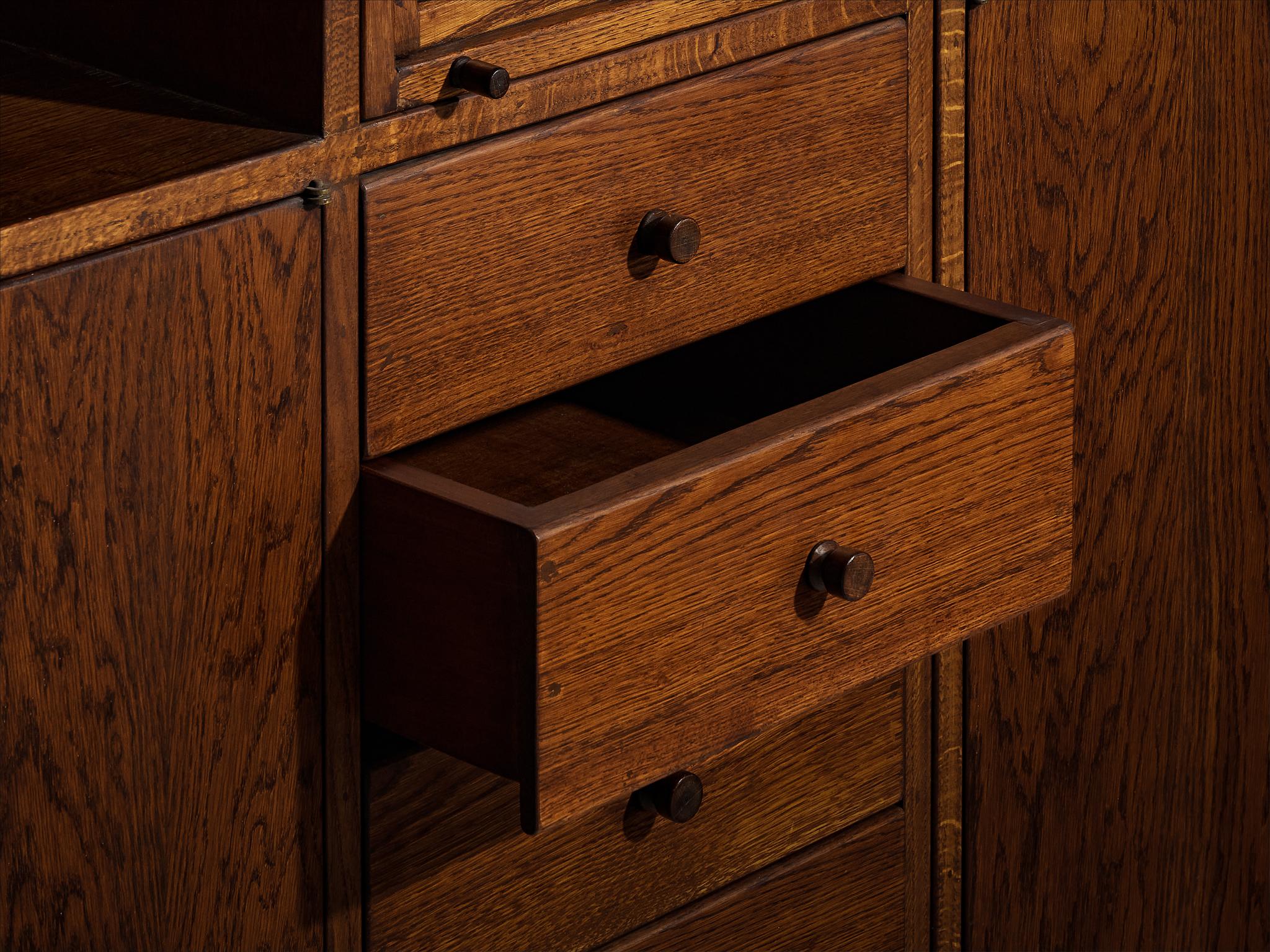 Giuseppe Rivadossi Library or Wall Unit in Oak