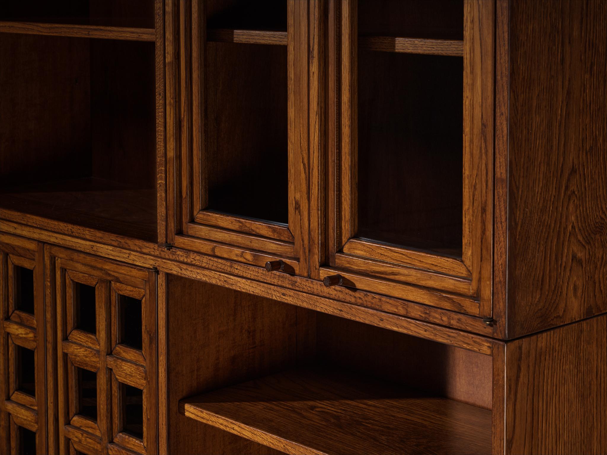 Giuseppe Rivadossi Library or Wall Unit in Oak