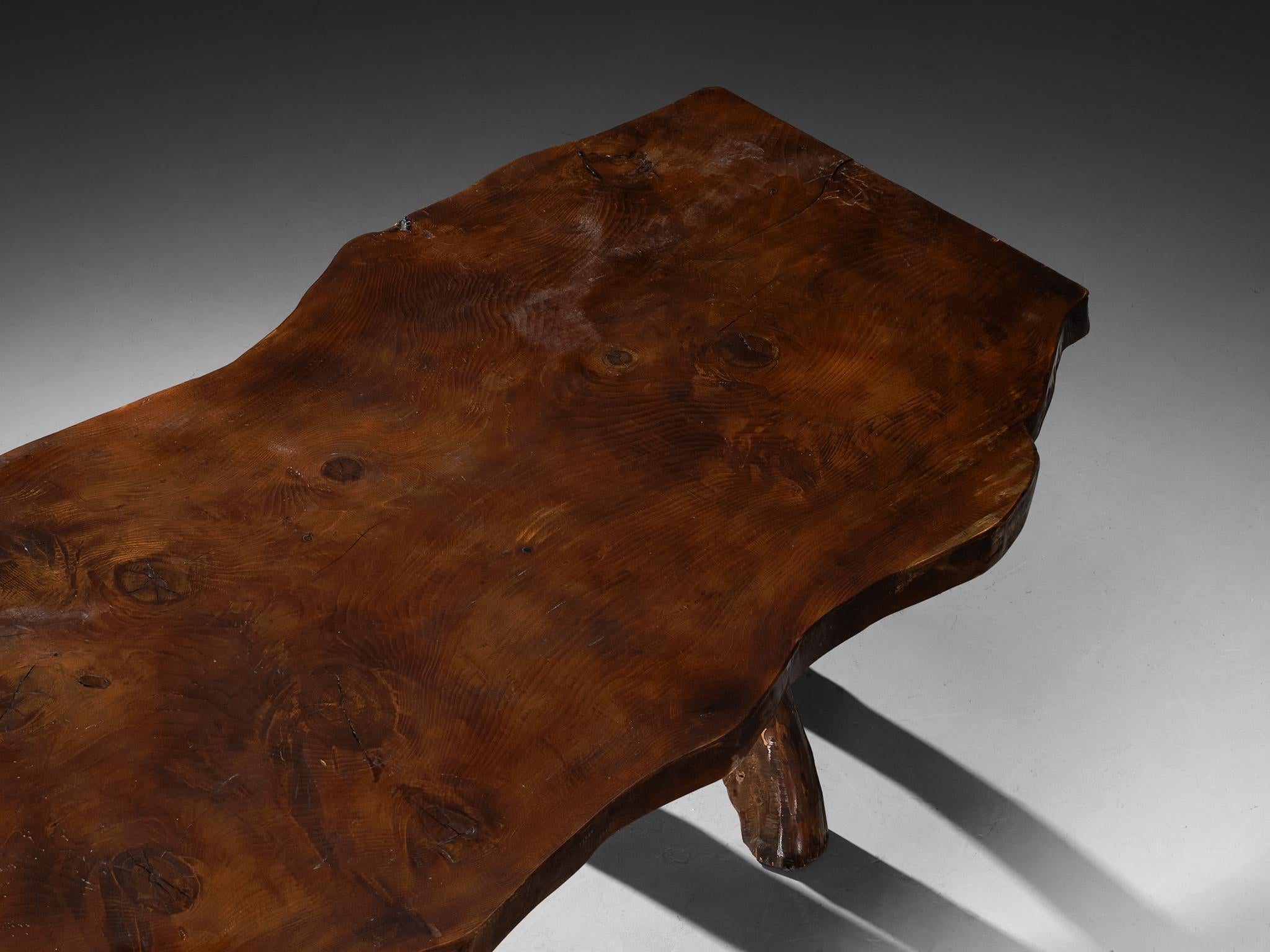 Large Naturalistic Tree Slab Table 295 cm/116 in