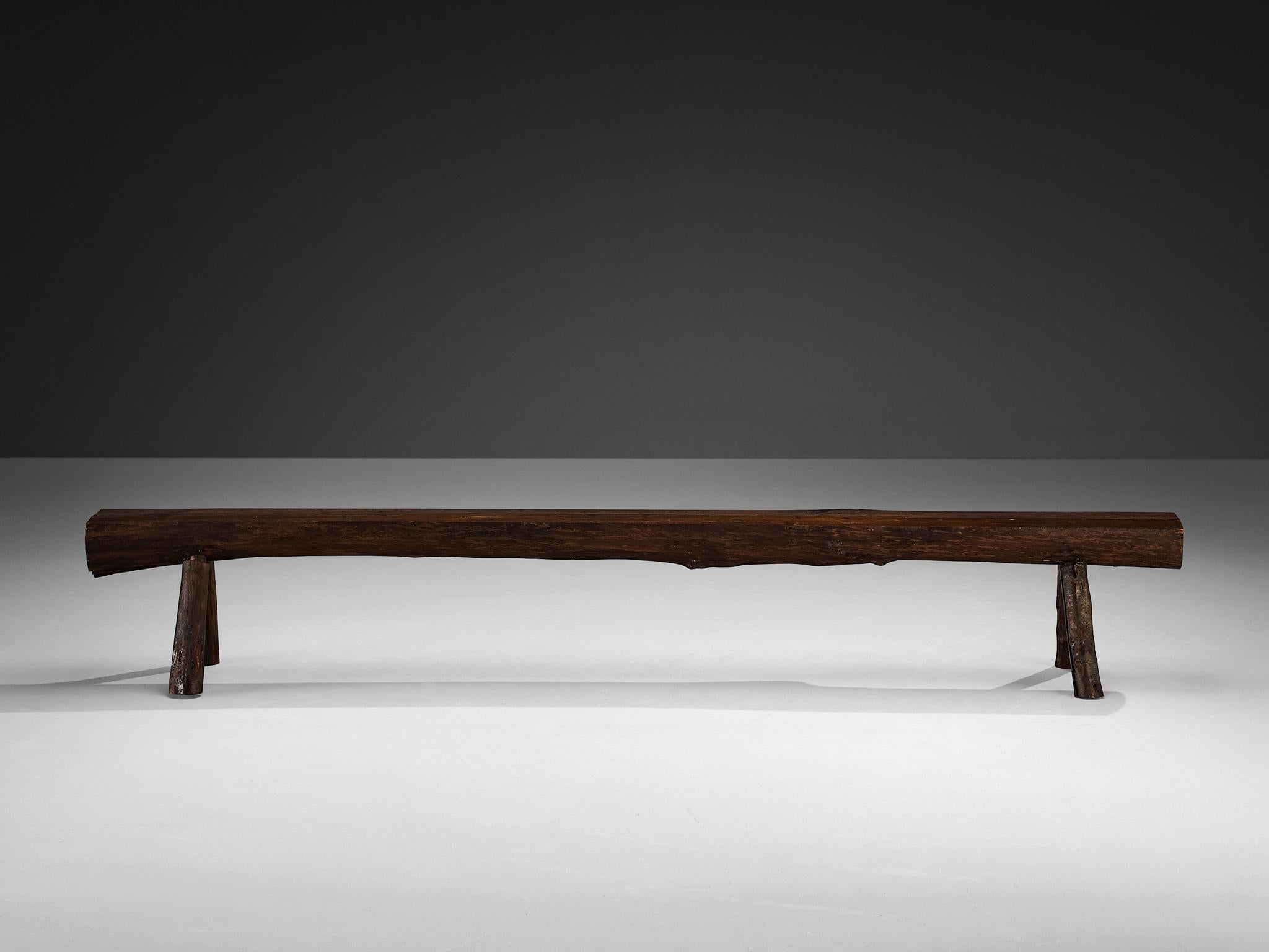 Naturalistic Tree Slab Large Bench 292 cm/114 in