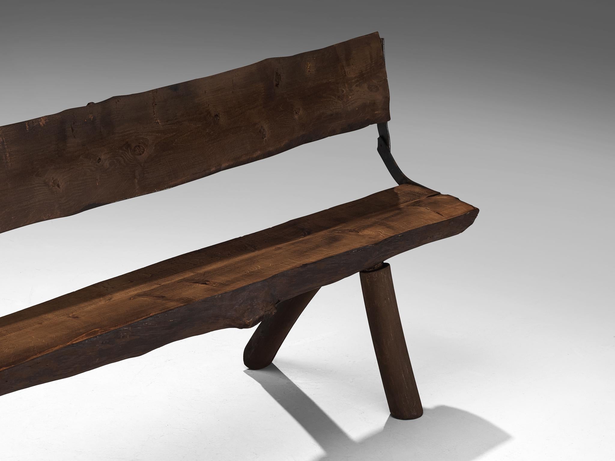 Naturalistic Tree Slab Large Bench 296 cm/116.54 in.