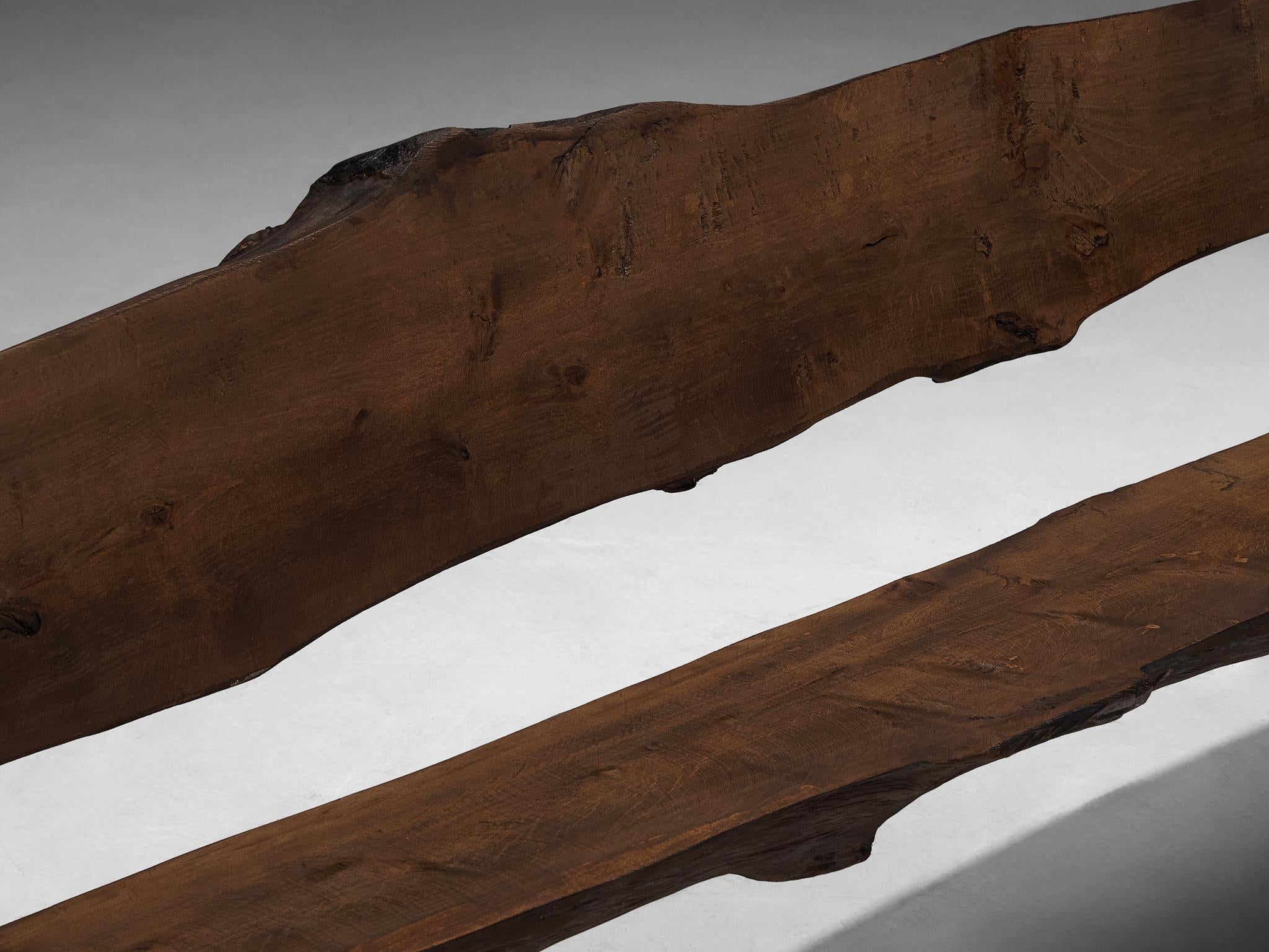 Naturalistic Tree Slab Large Bench 296 cm/116.54 in.