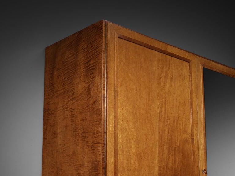 Rare Studio B.B.P.R. Wardrobe in Maple and Mirrored Glass ca. 1933