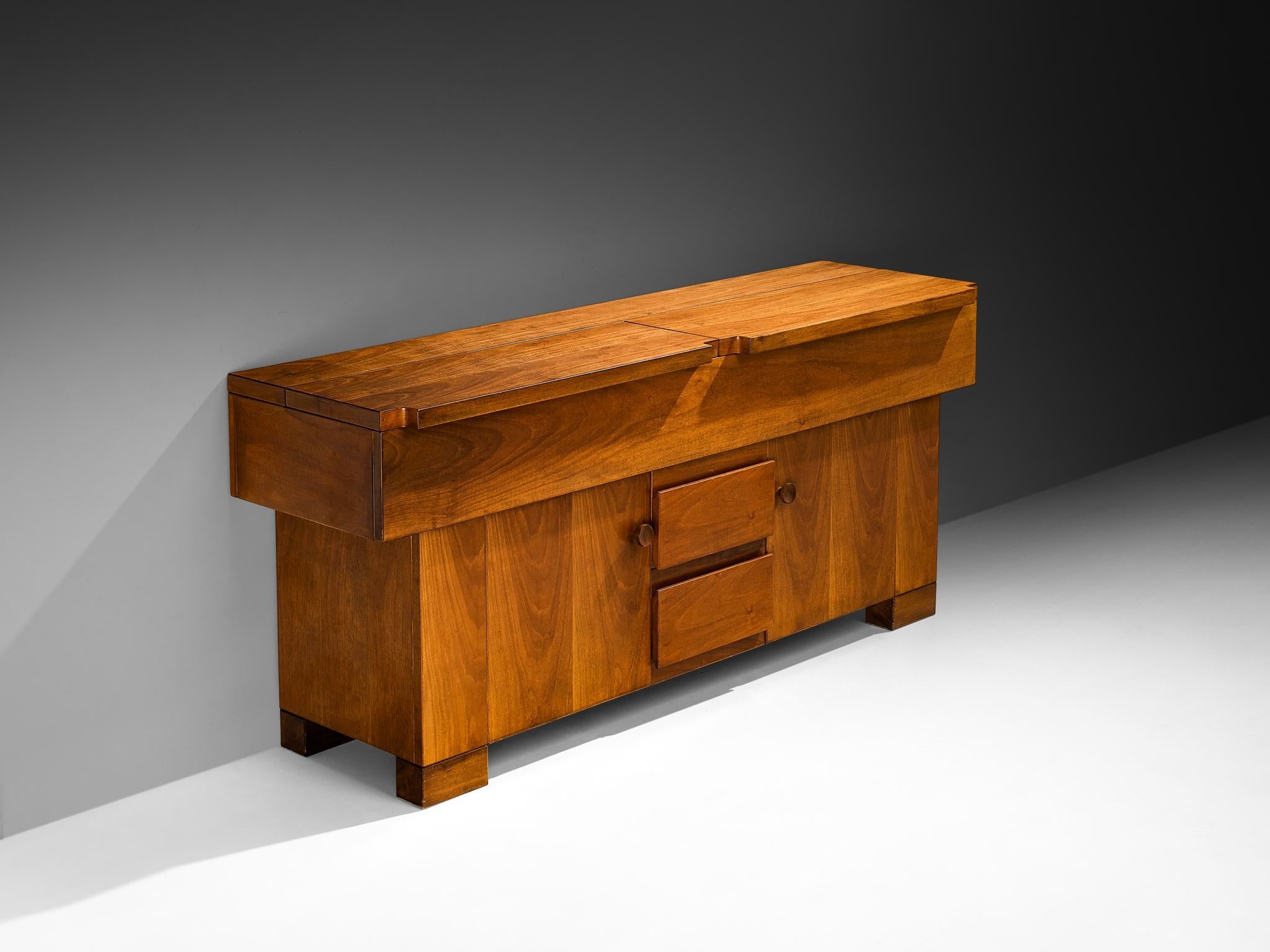 Giovanni Michelucci for Poltronova 'Torbecchia' Sideboard in Walnut