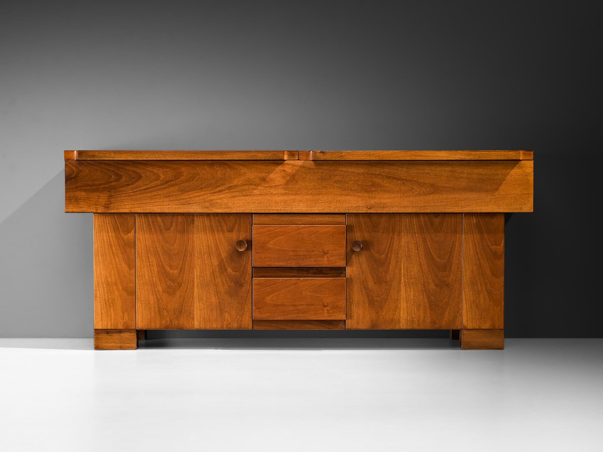 Giovanni Michelucci for Poltronova 'Torbecchia' Sideboard in Walnut