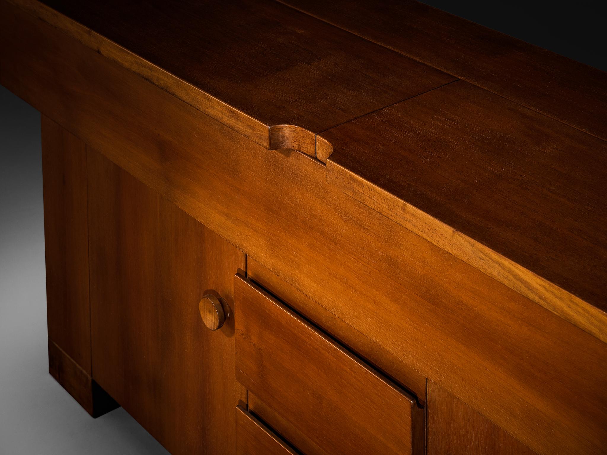 Giovanni Michelucci for Poltronova 'Torbecchia' Sideboard in Walnut