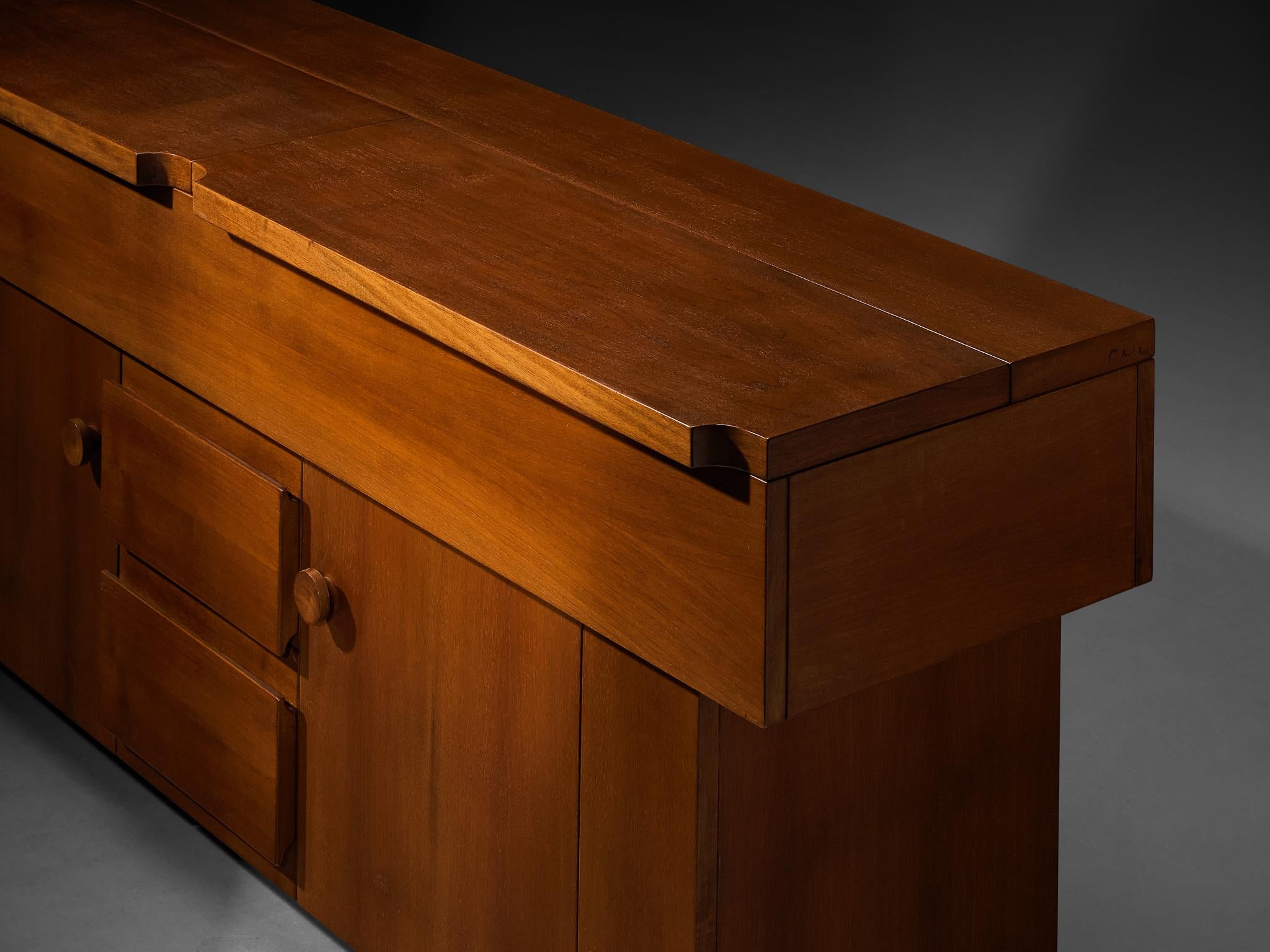 Giovanni Michelucci for Poltronova 'Torbecchia' Sideboard in Walnut