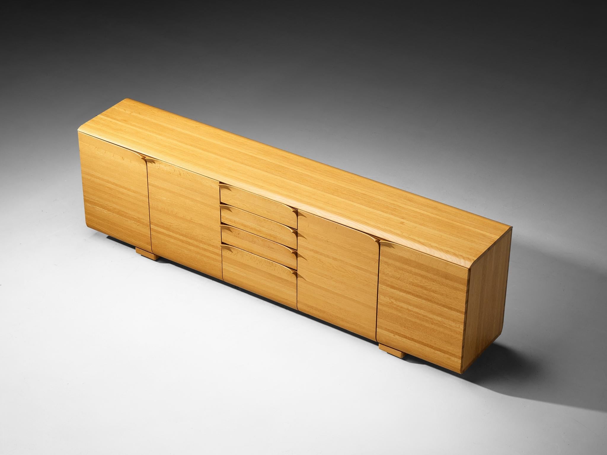 Bob van den Berghe for Van Den Berghe Pauvers 'Iris' Sideboard in Solid Oak